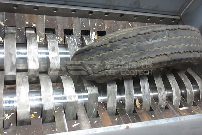 山东轮胎粉碎生产线项目